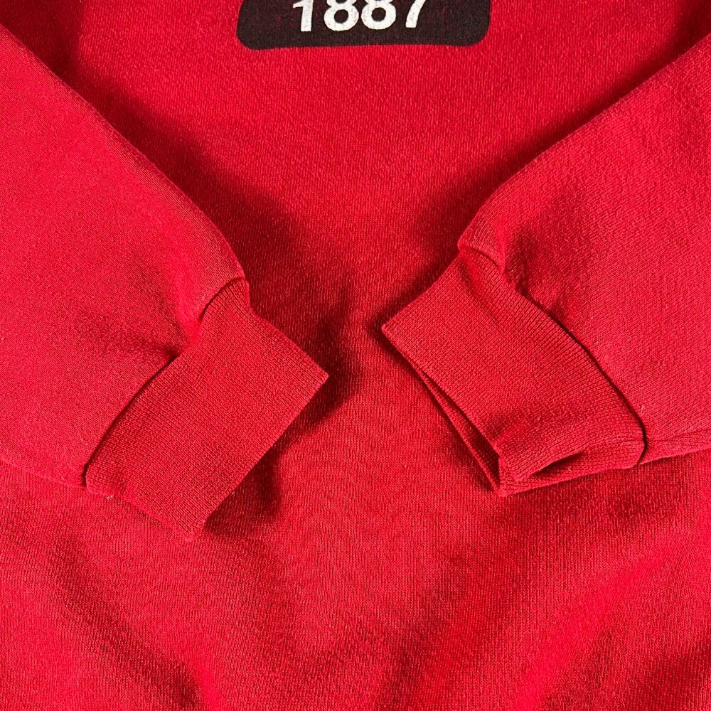 Y2K North Carolina State Wolfpack Sweatshirt Medium Red Faded Logo Crewneck - Picture 4 of 15